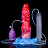Gode Loup Fantaisie Rouge Silicone 21 Cm