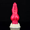 Gode Chien en Silicone Rouge avec Pointes 18 cm