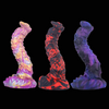 Gode Dragon Courbé Multicolore en Silicone