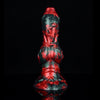 Gode Chien À Nœud Diable Rouge En Silicone 23 Cm