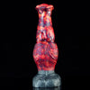 Gode Cheval à Nœud Rouge en Silicone 23 cm