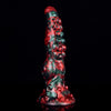 Gode Tentacule À Nœud Diable Rouge En Silicone 24 Cm