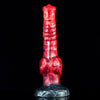 Gode Cheval Monstre Rouge Côtelé 23 cm