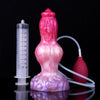 Gode Éjaculateur Chien à Nœud en Silicone 21 cm