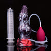 Dildo Fantaisie Chien en Silicone avec Nœud et Fonction Éjaculante – 18 cm