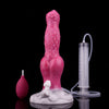 Gode Éjaculateur Chien Fantaisie Silicone Platine 22 Cm