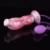 Gode gonflable en silicone avec nœud de chien fantaisie
